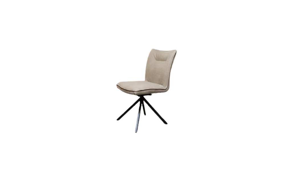 Industrial chair Anna |  Elegance leather Tin | TRT frame black mat