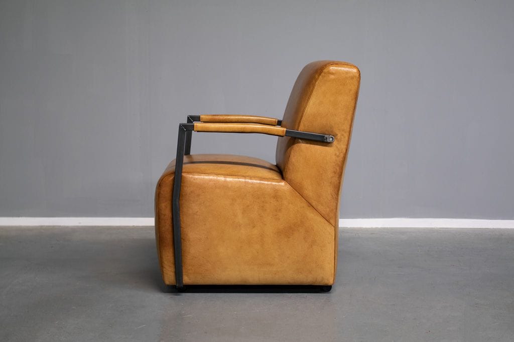 Industrieller Esszimmerstuhl Flash | mit Armlehne | Industrial Square – Bild 3