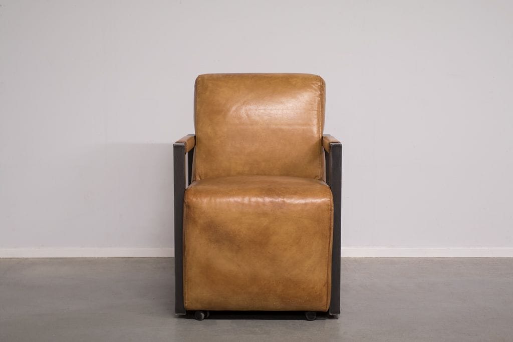 Industrieller Esszimmerstuhl Dixie | mit Armlehne | Industrial Square | mit Griff – Bild 6