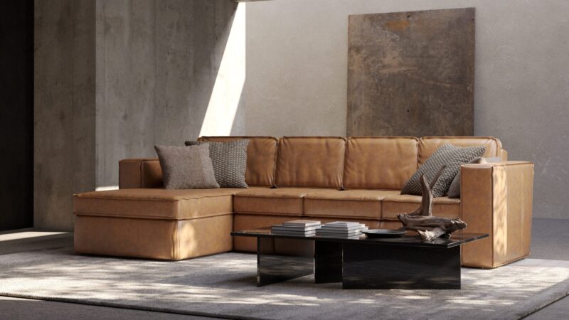 Lina lounge left + 3-seater arm right 311 cm wide