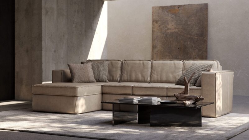 Lina lounge left + 3-seater arm right 311 cm wide