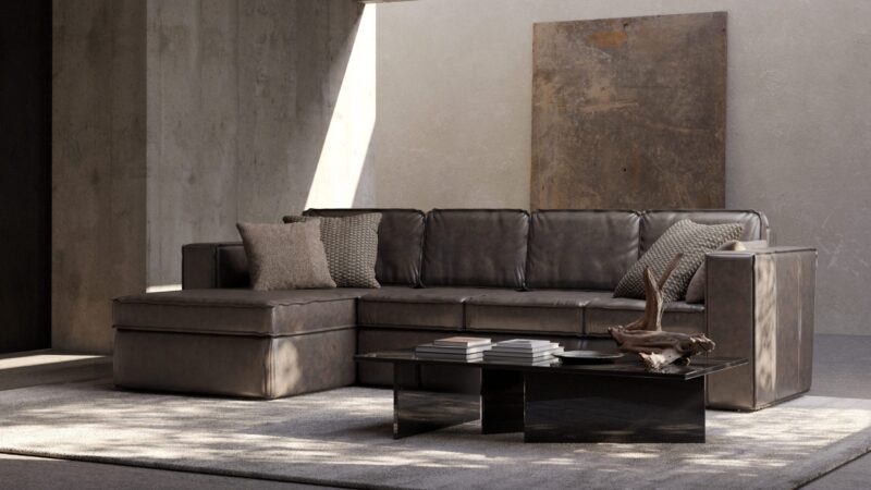 Lina lounge left + 3-seater arm right 311 cm wide