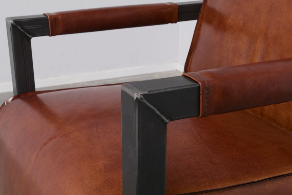 Industrieller Esszimmerstuhl Mountain | mit Armlehne | industriell eckig – Bild 2